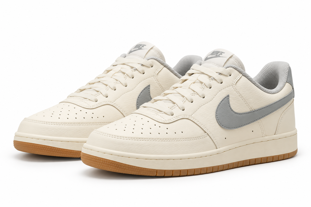 Nike Court Vision Low – Sail / Light Smoke Grey / Gum