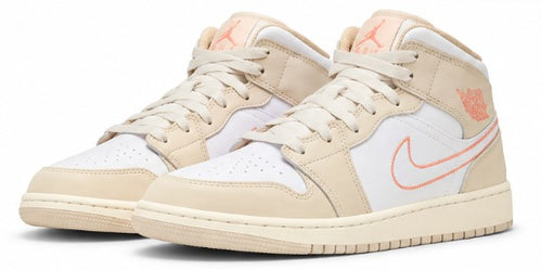 Air Jordan 1 Mid SE GS – Sand Drift / White
