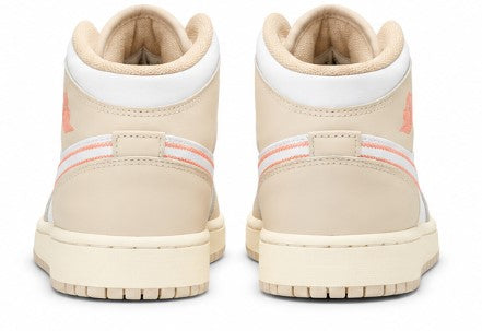 Air Jordan 1 Mid SE GS – Sand Drift / White